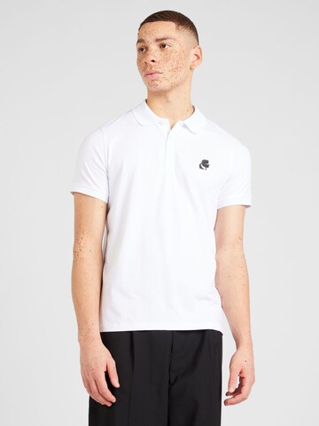Karl Lagerfeld Poloshirt in Weiß: Vorderseite