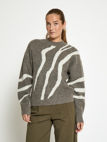Pullover 'Johanne' di DESIRES in verde: frontale