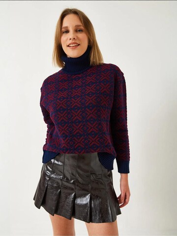 Bianco Lucci Trui in Blauw: voorkant