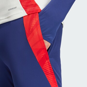 Coupe slim Pantalon de sport 'Olympique Lyonnais Tiro 24' ADIDAS PERFORMANCE en bleu
