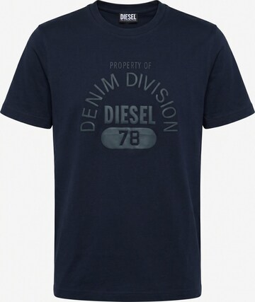 DIESEL Koszulka 'T-JUST-E17-OUT' w kolorze niebieski: przód