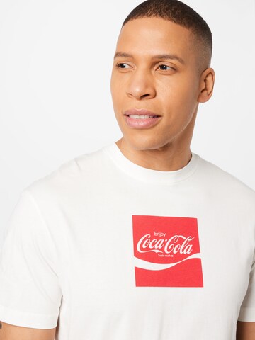 Maglietta 'COCA COLA' di JACK & JONES in bianco