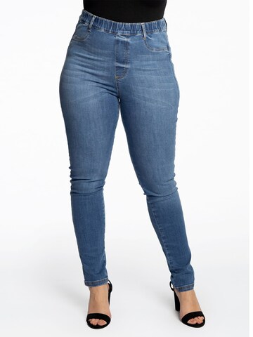 Yoek Slimfit Jeans in Blauw: voorkant