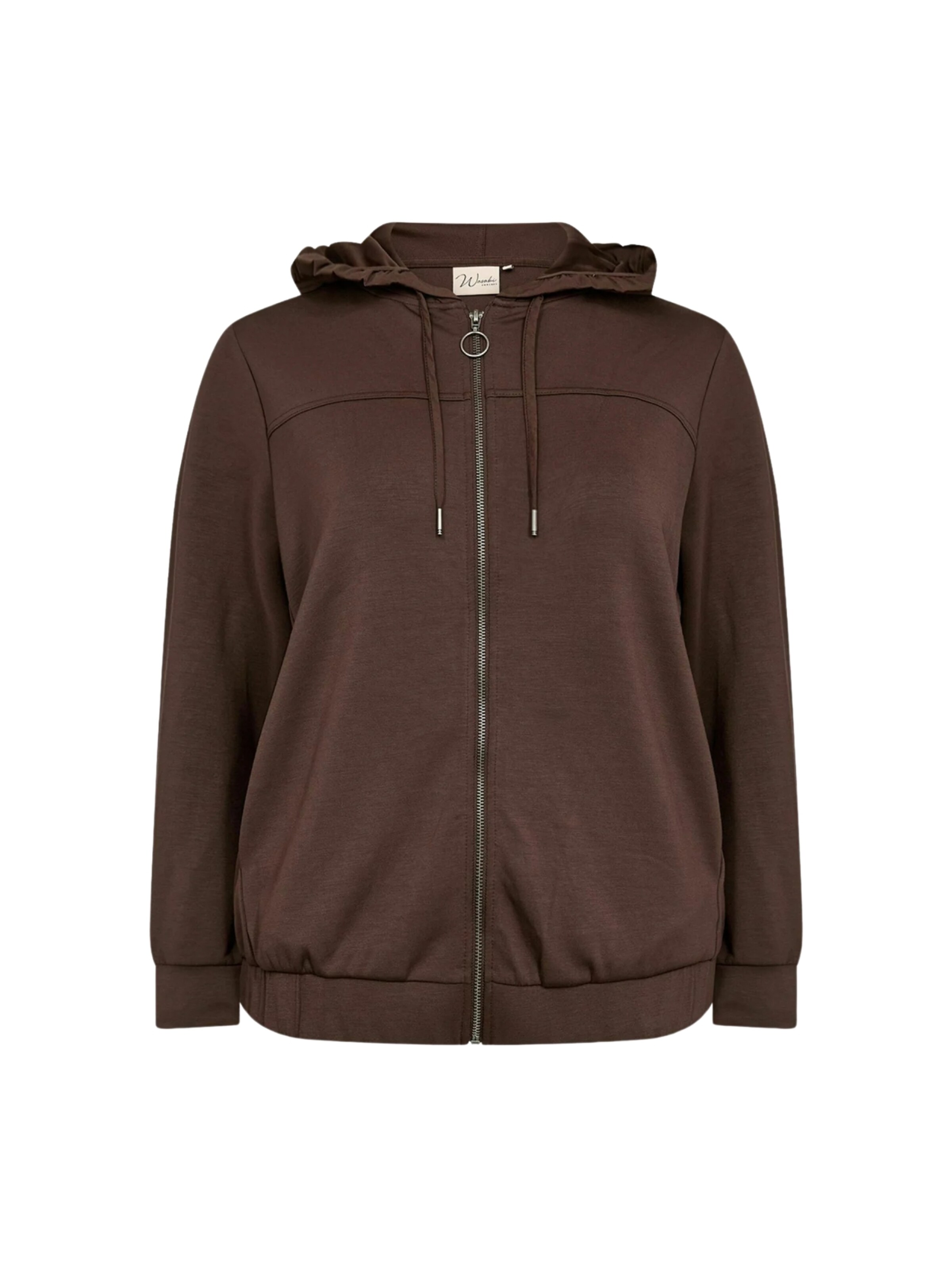 Wasabi Concept Sweatjakke i brun: forside