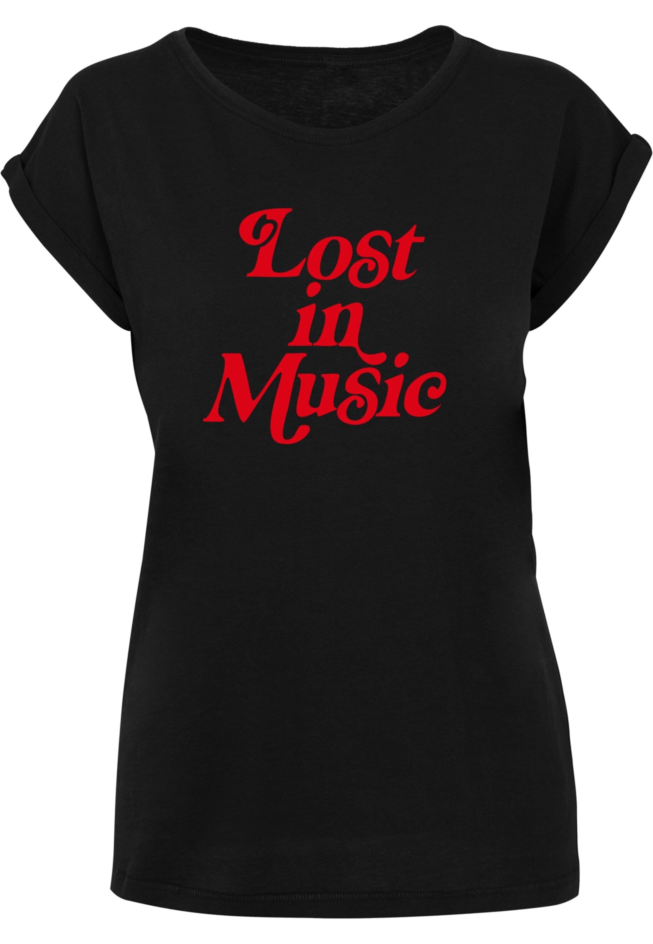 Maglietta 'Lost in Music' di Mister Tee in nero: frontale