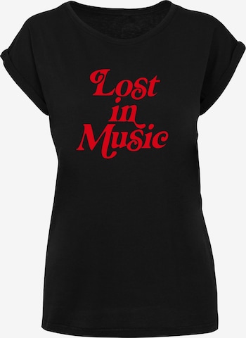 T-shirt 'Lost in Music' Mister Tee en noir : devant