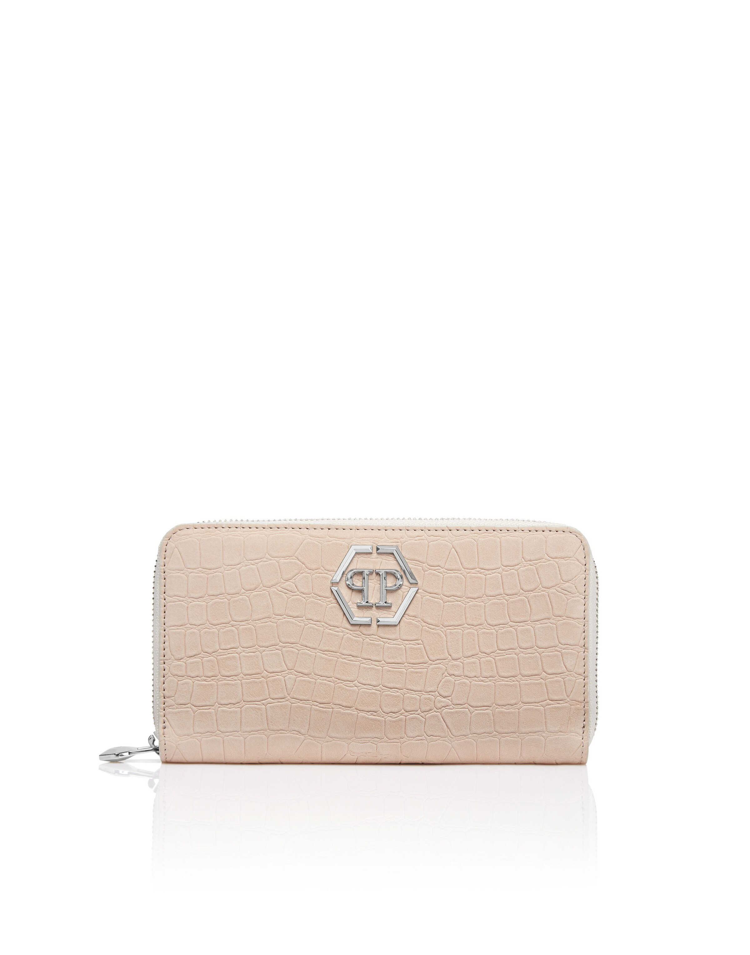 Philipp Plein Portemonnaie in Beige: Vorderseite