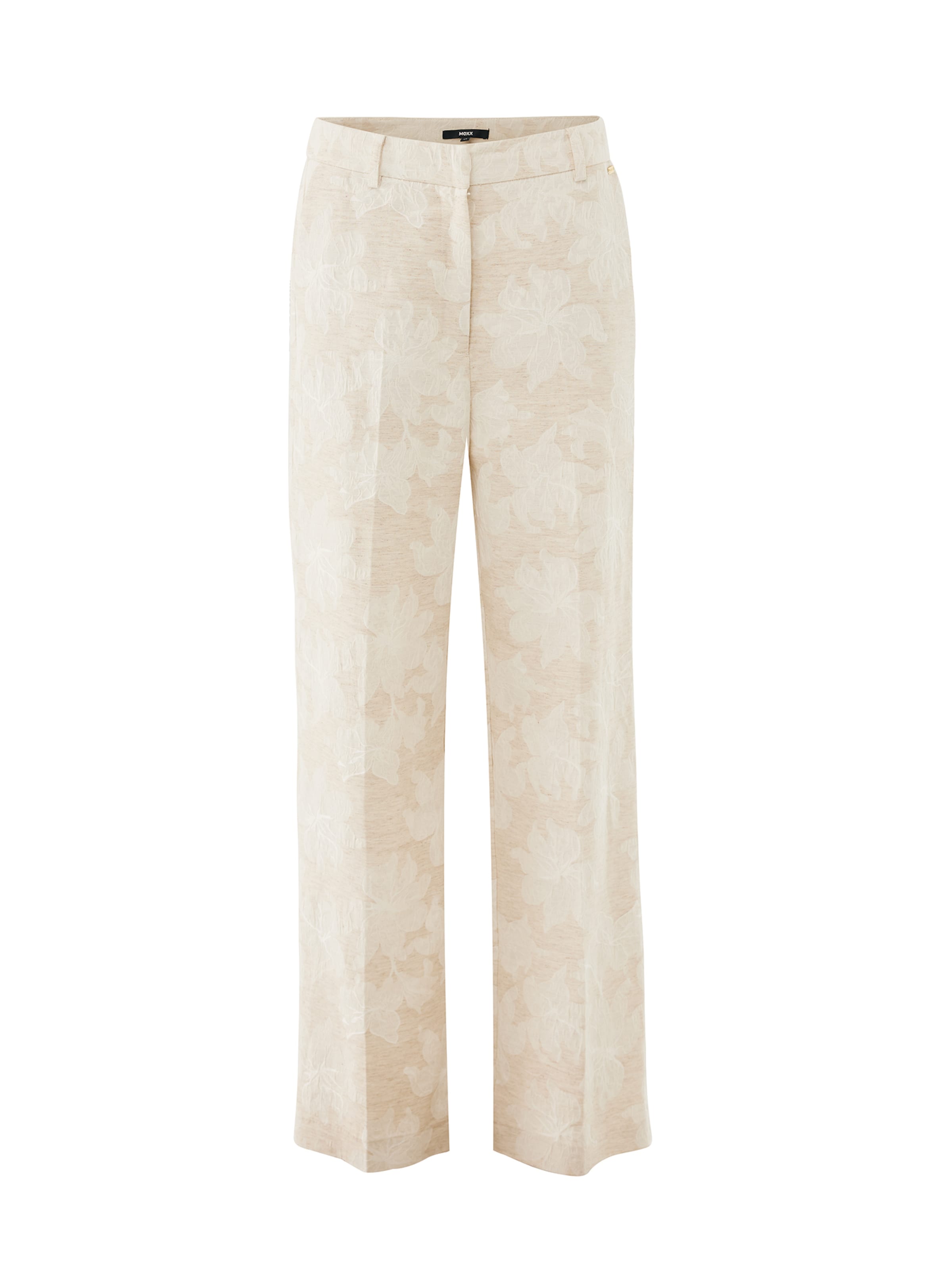 MEXX Wide Leg Bukser med fals i beige: forside