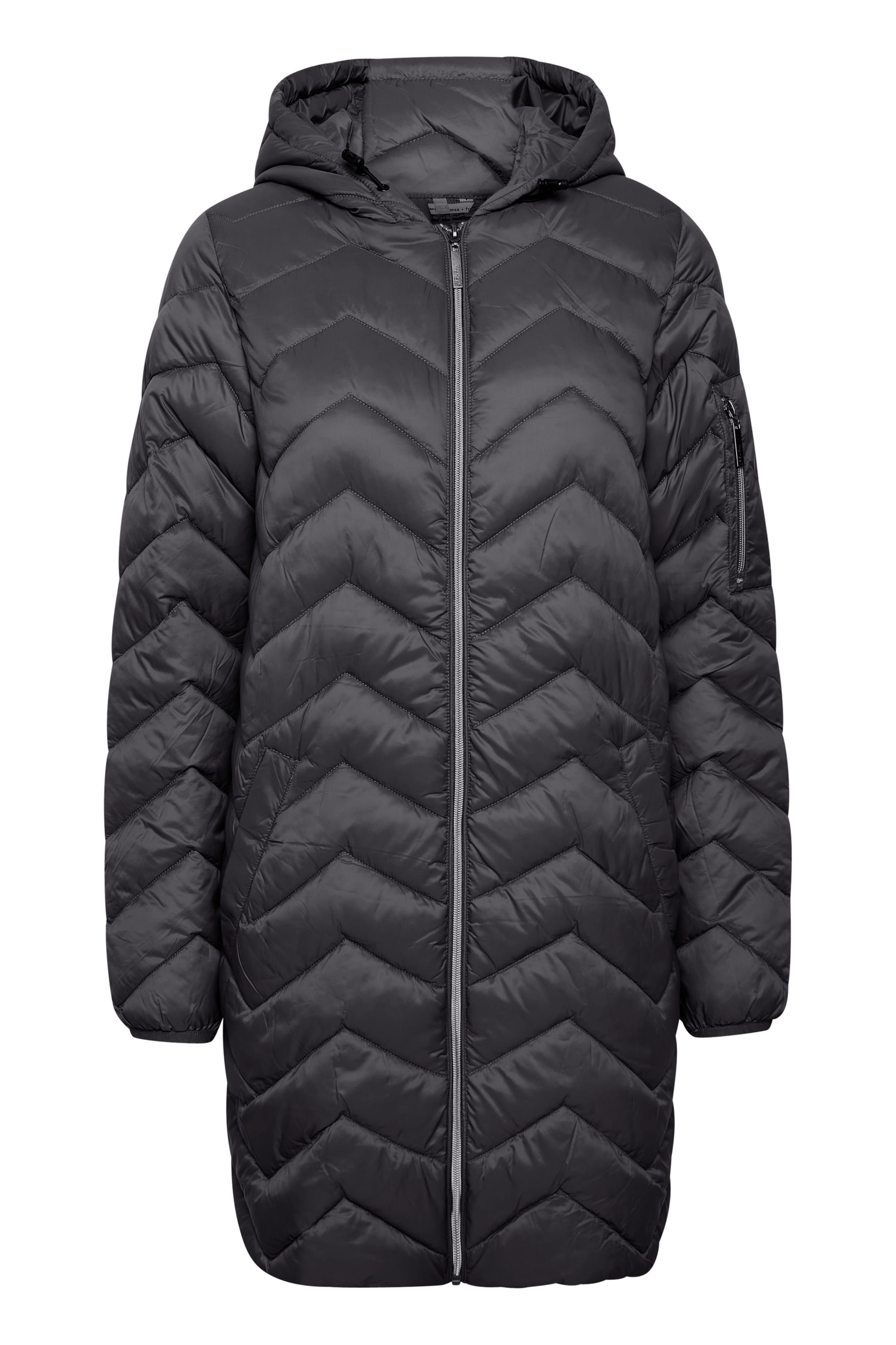 Fransa Vinterfrakke i sort: forside