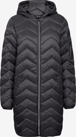 Fransa Winter Coat in Black: front