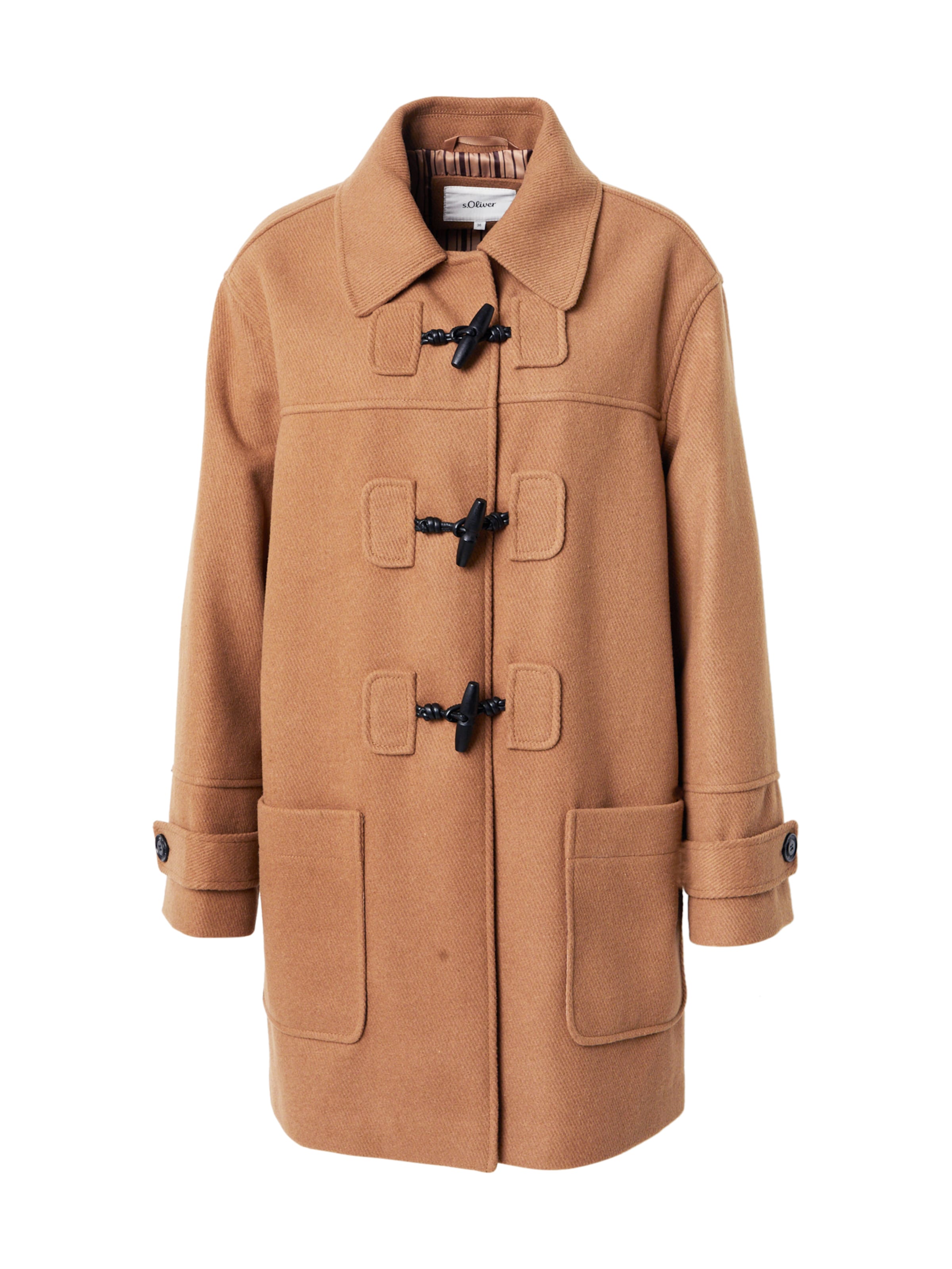 s.Oliver Between-seasons coat in Beige: front