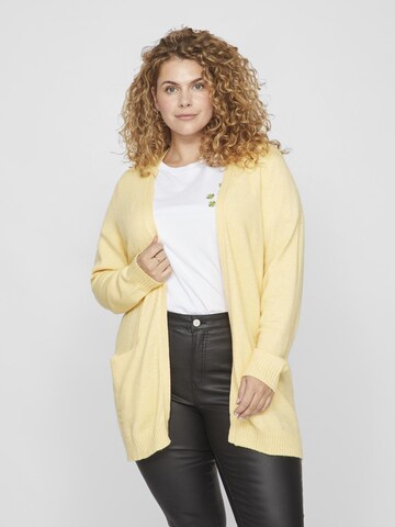 EVOKED Strickjacke in Gelb: Vorderseite