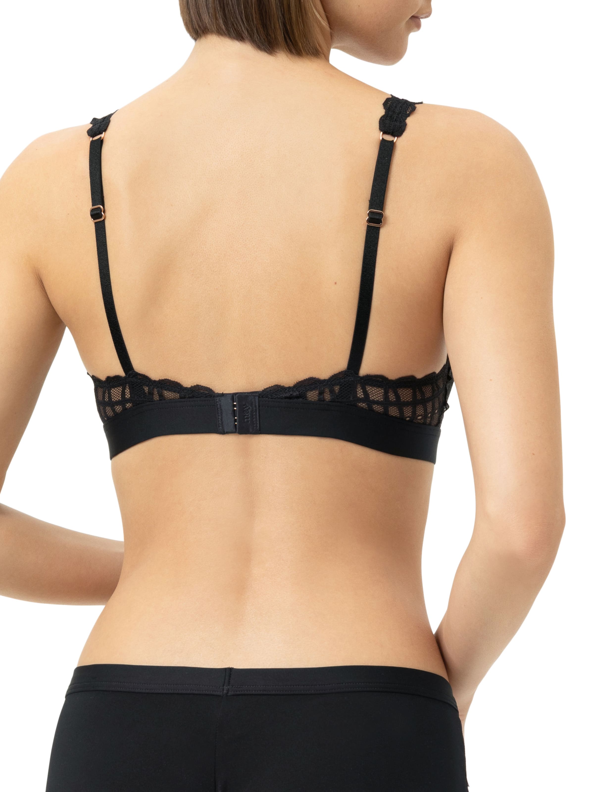 Mey Triangle Bra 'Poetry Temptation' in Black