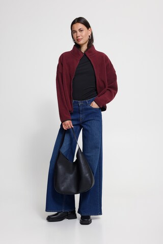 ICHI Fleece jacket in Red