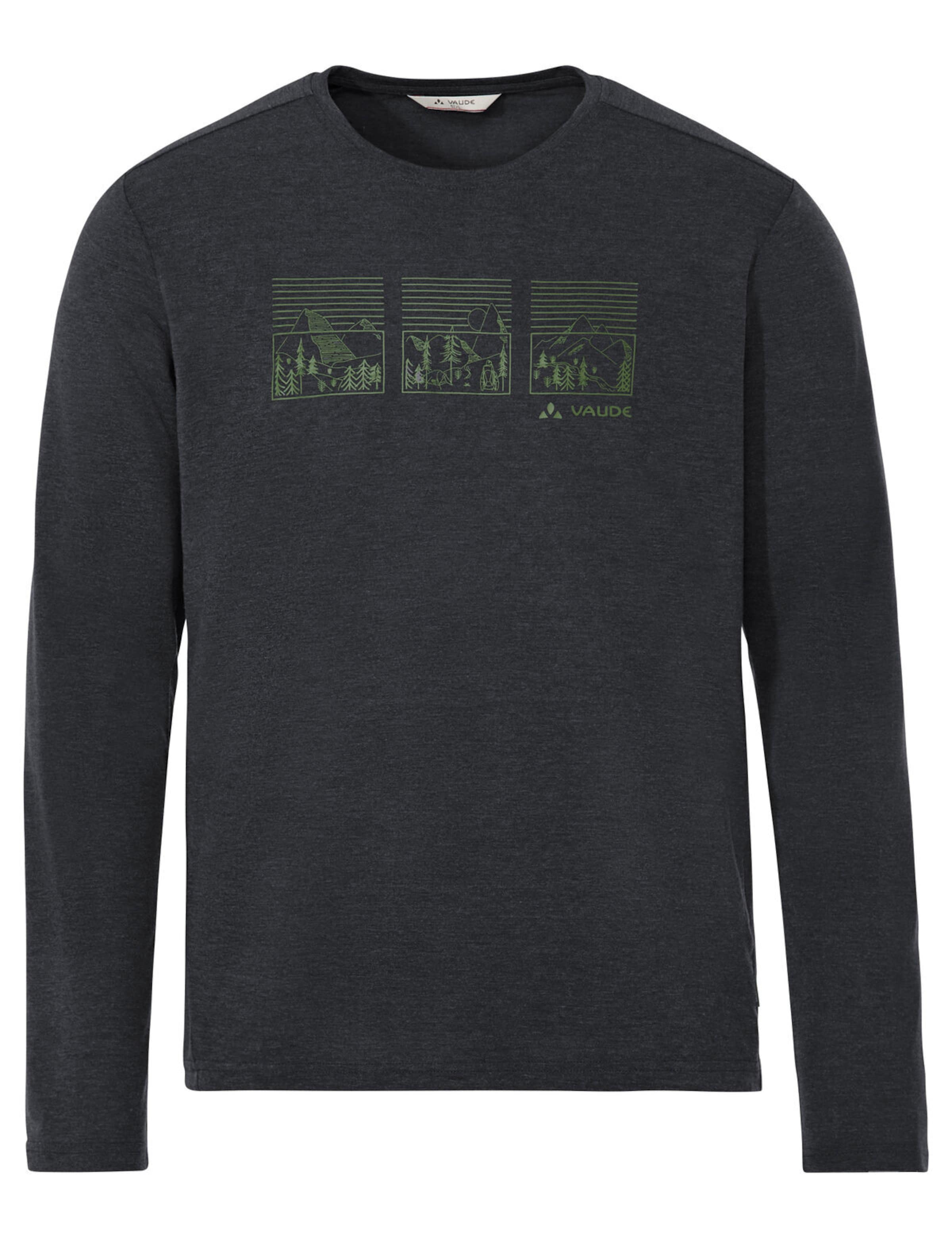 VAUDE Functioneel shirt 'Rosemoor III' in Zwart: voorkant