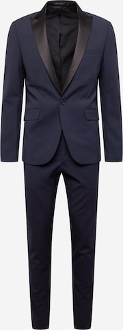 Lindbergh Slimfit Pak in Blauw: voorkant