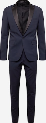 Lindbergh Slimfit Obleka | modra barva: sprednja stran