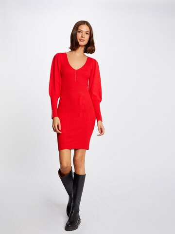 Morgan Knitted dress in Red