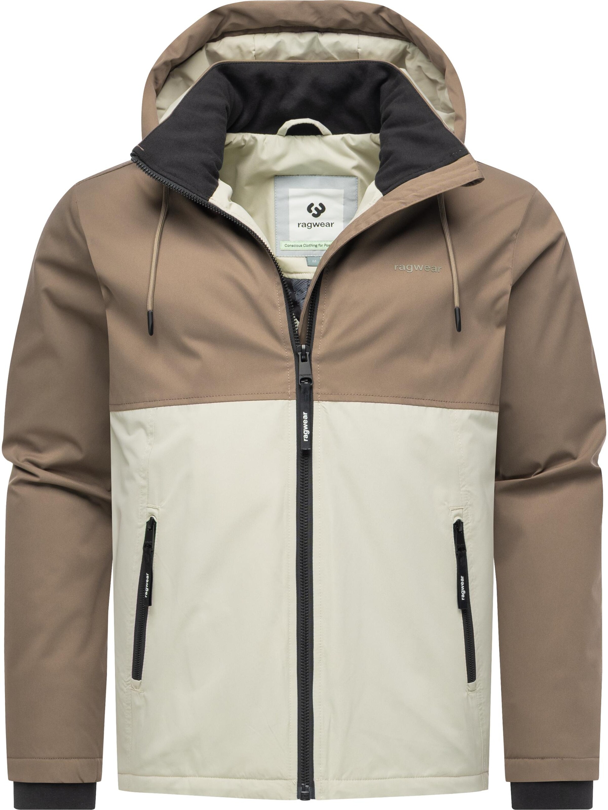 Ragwear Funktionsjacke 'Roaan' in Braun: Vorderseite