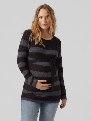 MAMALICIOUS Sweater 'Sandy' in Black: front