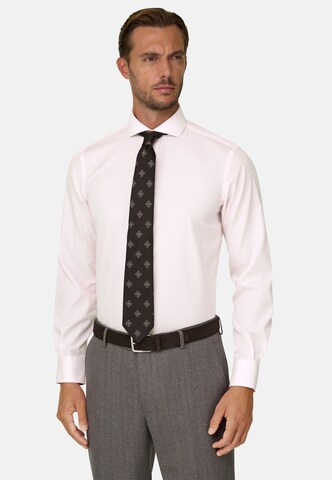 Coupe regular Chemise Boggi Milano en rose : devant