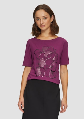 T-shirt s.Oliver BLACK LABEL en violet : devant