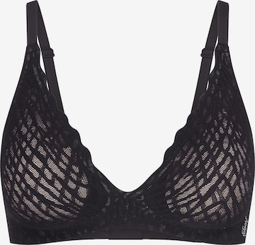 SLOGGI BH ' Blue ZERO Feel Bliss THE UP ' in Zwart: voorkant