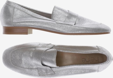 heine Flats & Loafers in 40 in Silver: front
