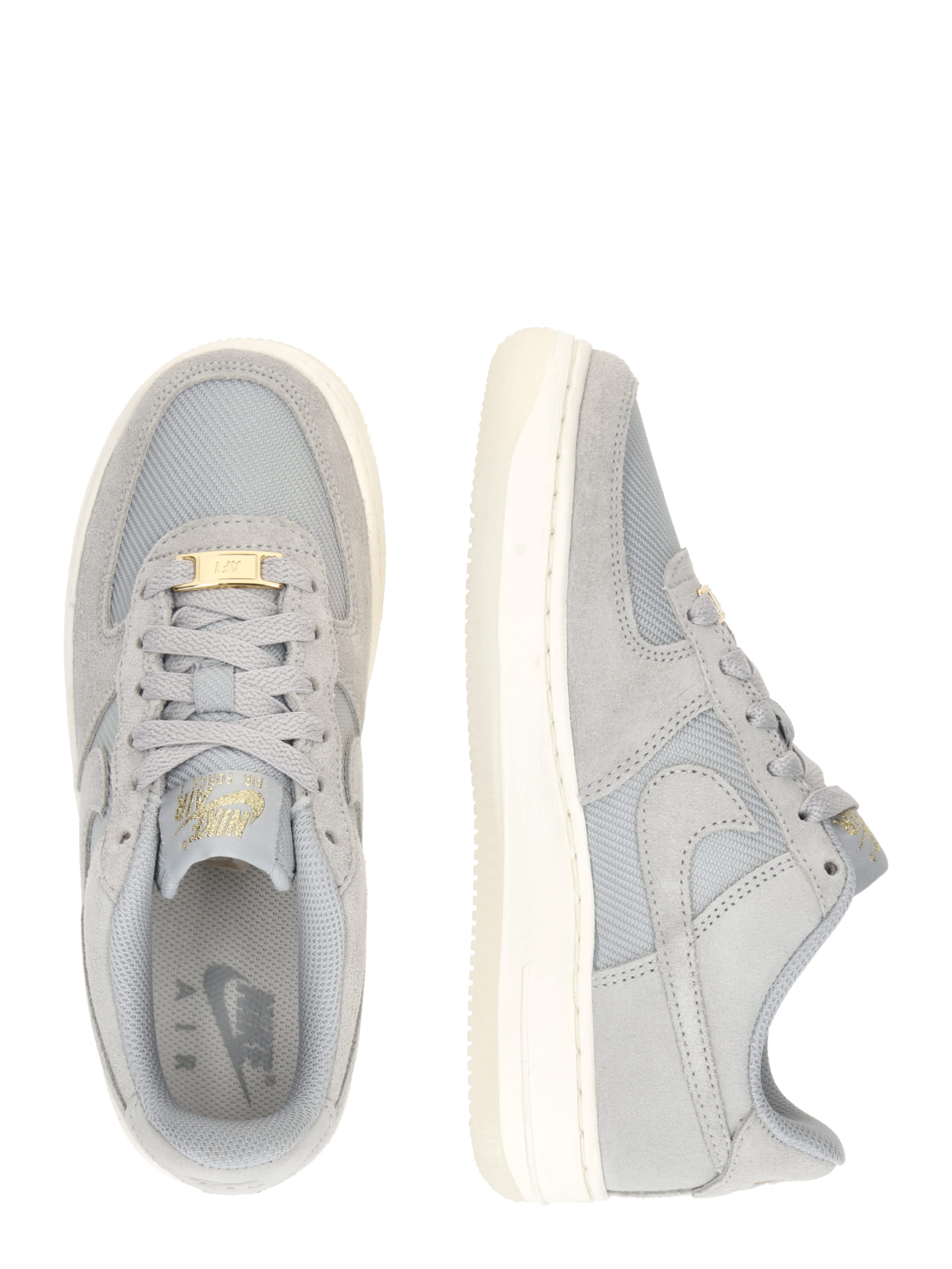 grey nike air force trainers