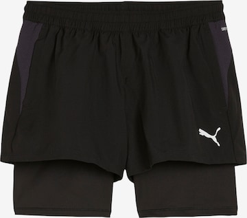 PUMA Skinny Spodnie sportowe 'TeamGOAL' w kolorze czarny: przód