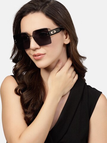 AVANT-GARDE PARIS Sunglasses 'Square Ianthe' in Black