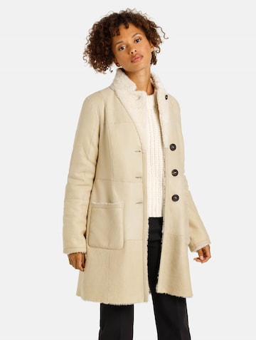 Werner Christ Winter Coat 'Dunja CW' in White: front