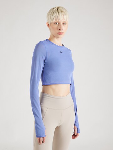 Reebok Functioneel shirt 'STUDIO' in Blauw: voorkant