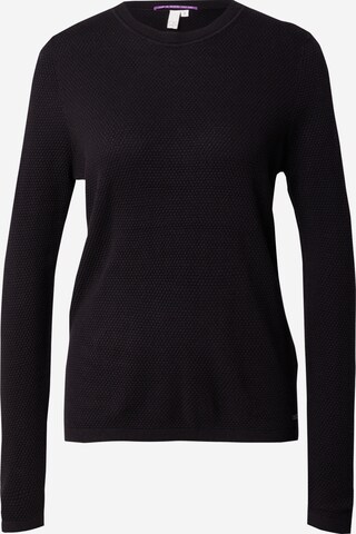 Pullover di QS in nero: frontale