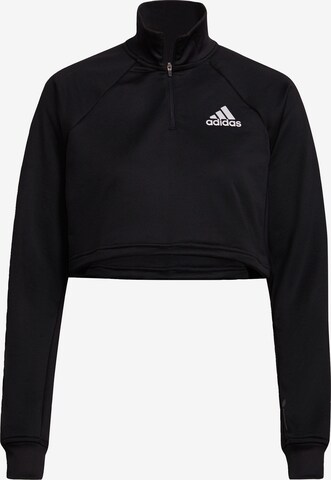 ADIDAS SPORTSWEAR Performance shirt 'Melbourne Shrug' in Black: front