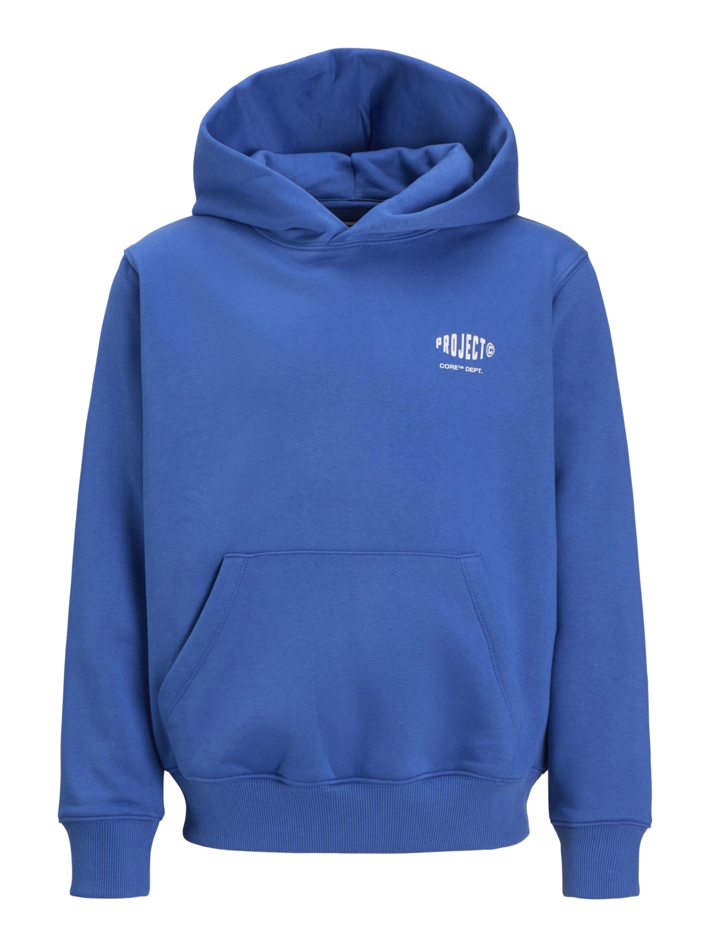 Jack & Jones Junior Sweatshirt 'Concrete Globe' in Blauw: voorkant