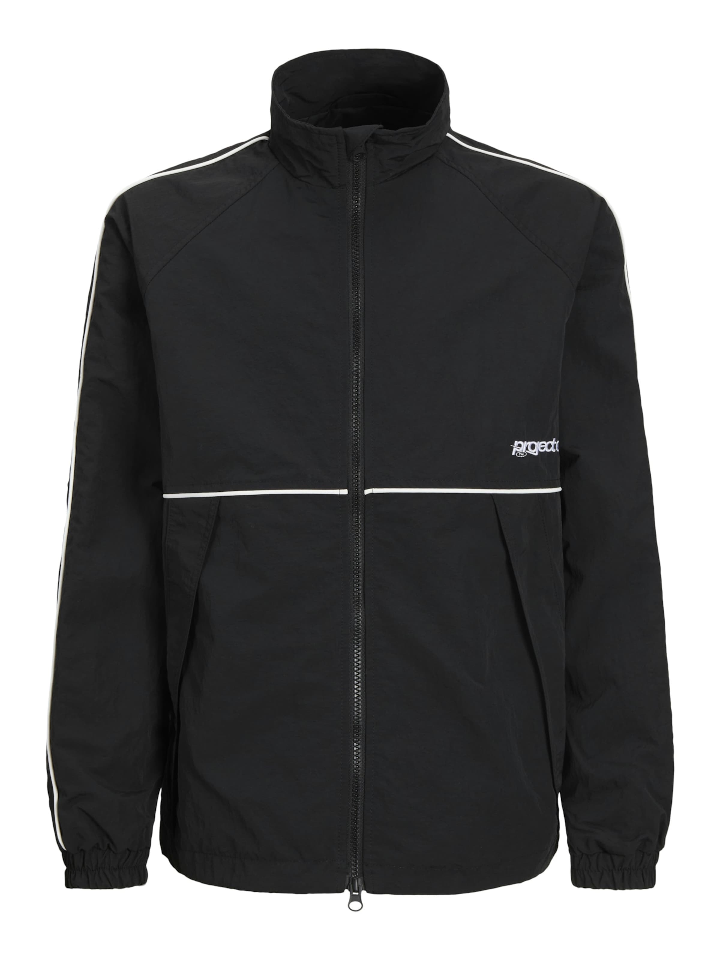 Jack & Jones Junior Jacke 'Union' in Schwarz: Vorderseite
