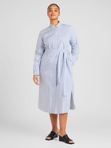 Robe-chemise 'VALLO' Persona by Marina Rinaldi en bleu : devant