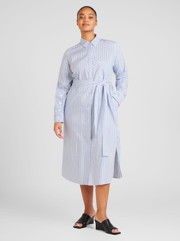 Robe-chemise 'VALLO' Persona by Marina Rinaldi en bleu : devant