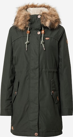 Parka d’hiver 'TAWNY' Ragwear en vert : devant