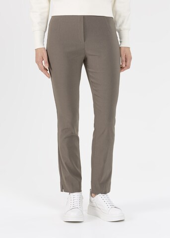 STEHMANN Regular Pants 'Ina' in Grey: front