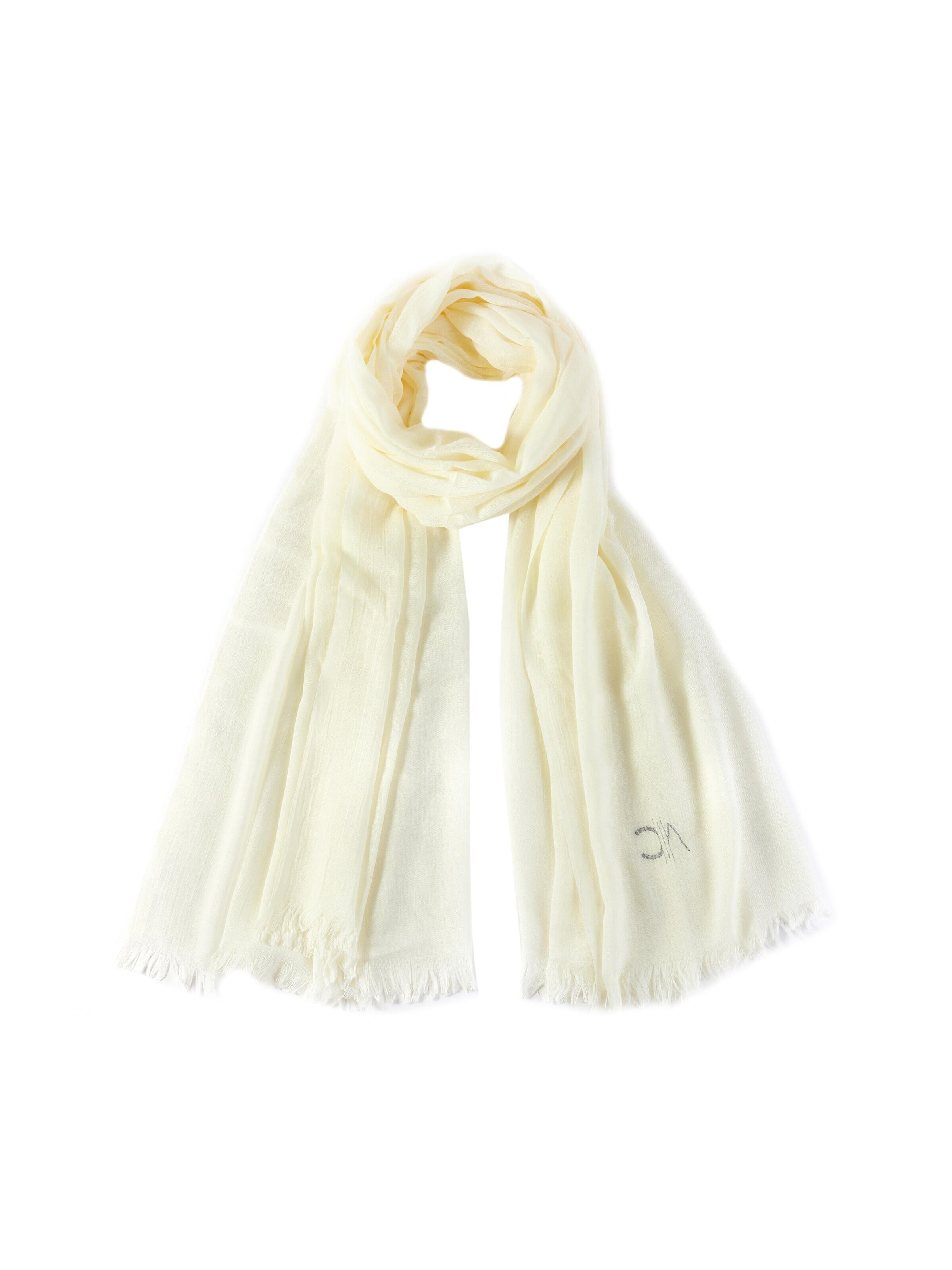 alberto cabale Scarf 'Everydays' in White: front