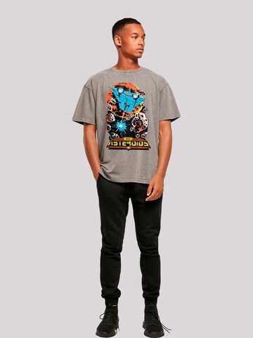 F4NT4STIC Shirt 'Asteroids Vintage Atari Retro Gaming' in Grijs