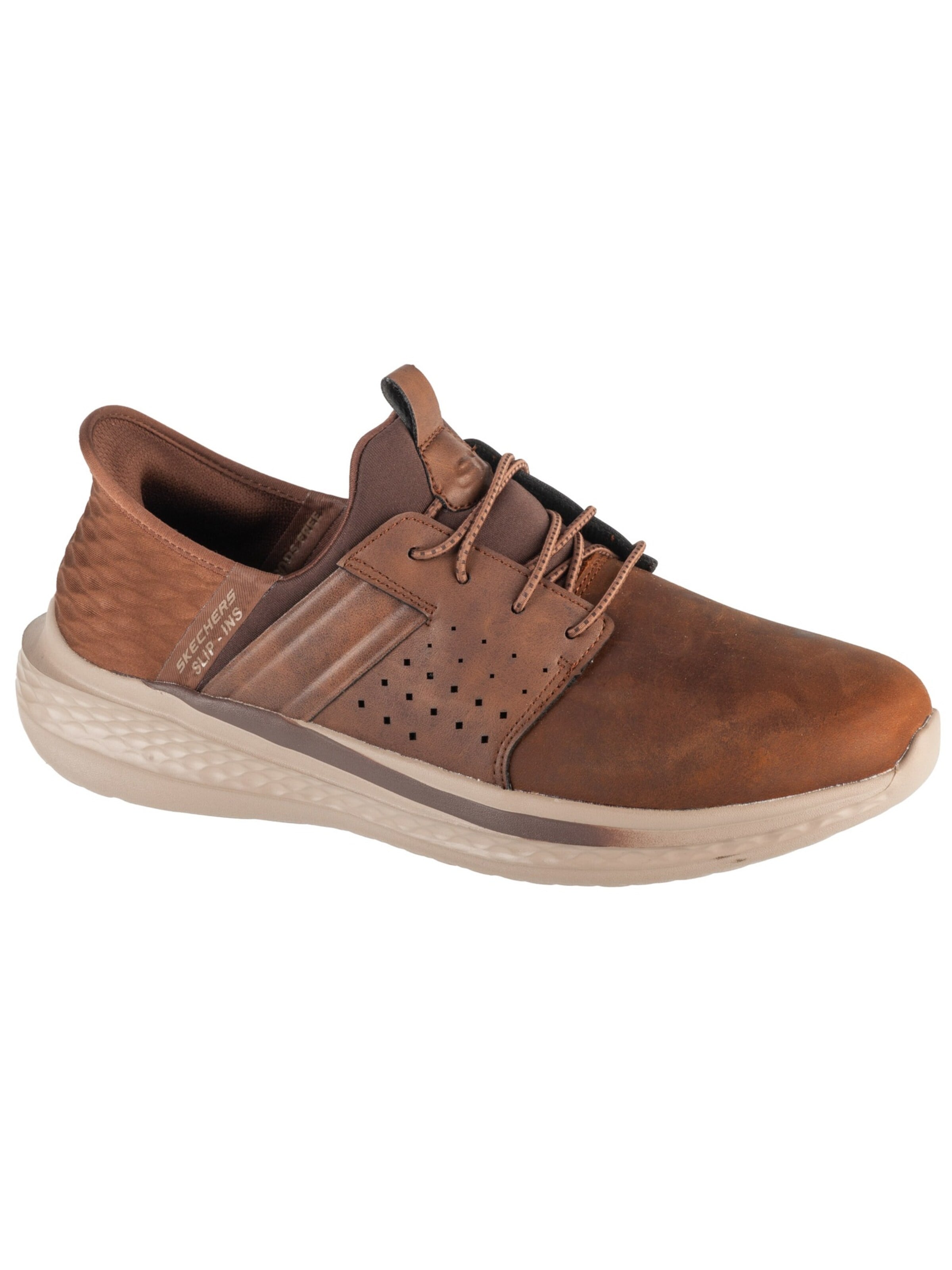 SKECHERS Sneakers laag 'Skechers Slip-Ins: Slade - Zachary' in Bruin: voorkant