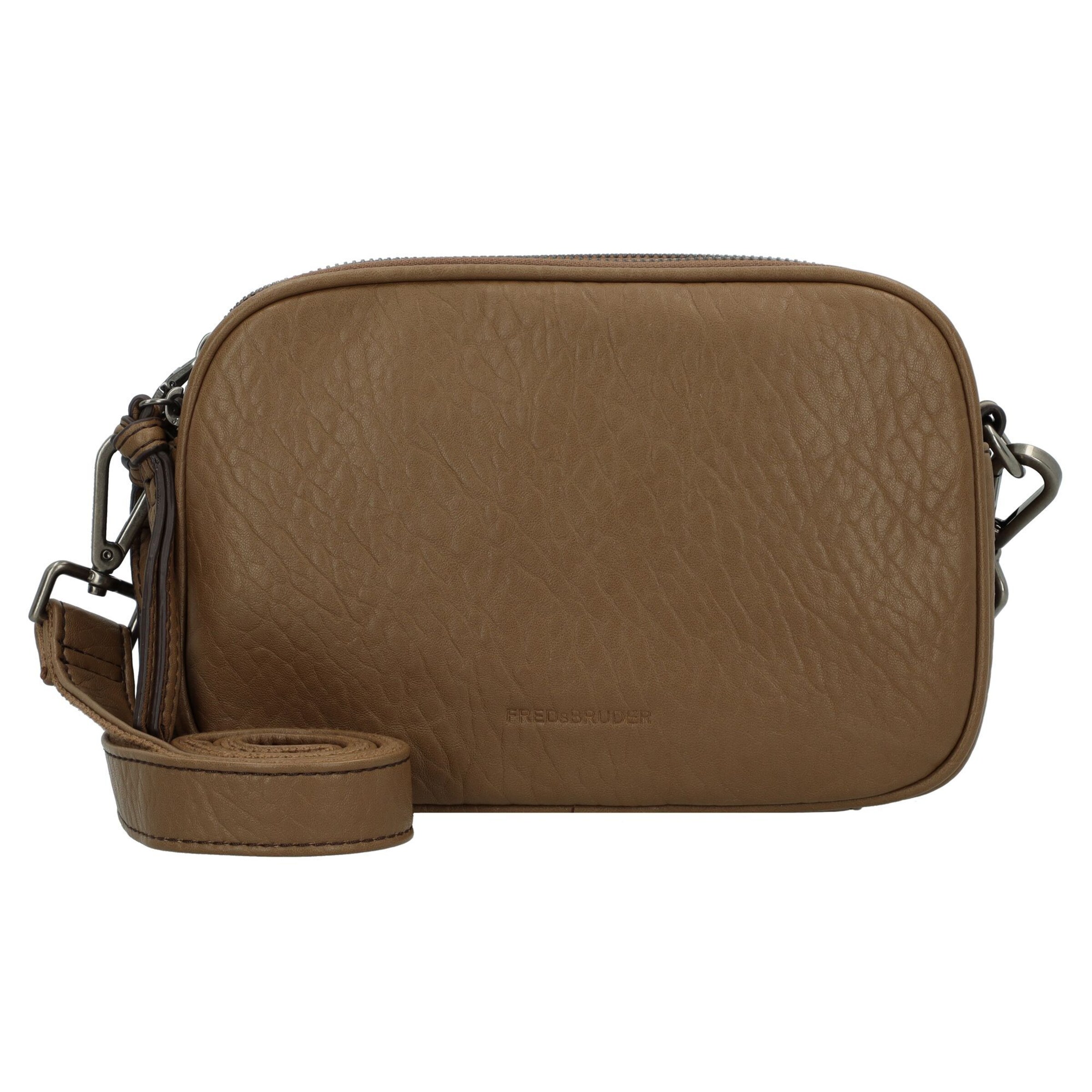 FREDsBRUDER Umhängetasche 'Lunar' in Braun: Vorderseite