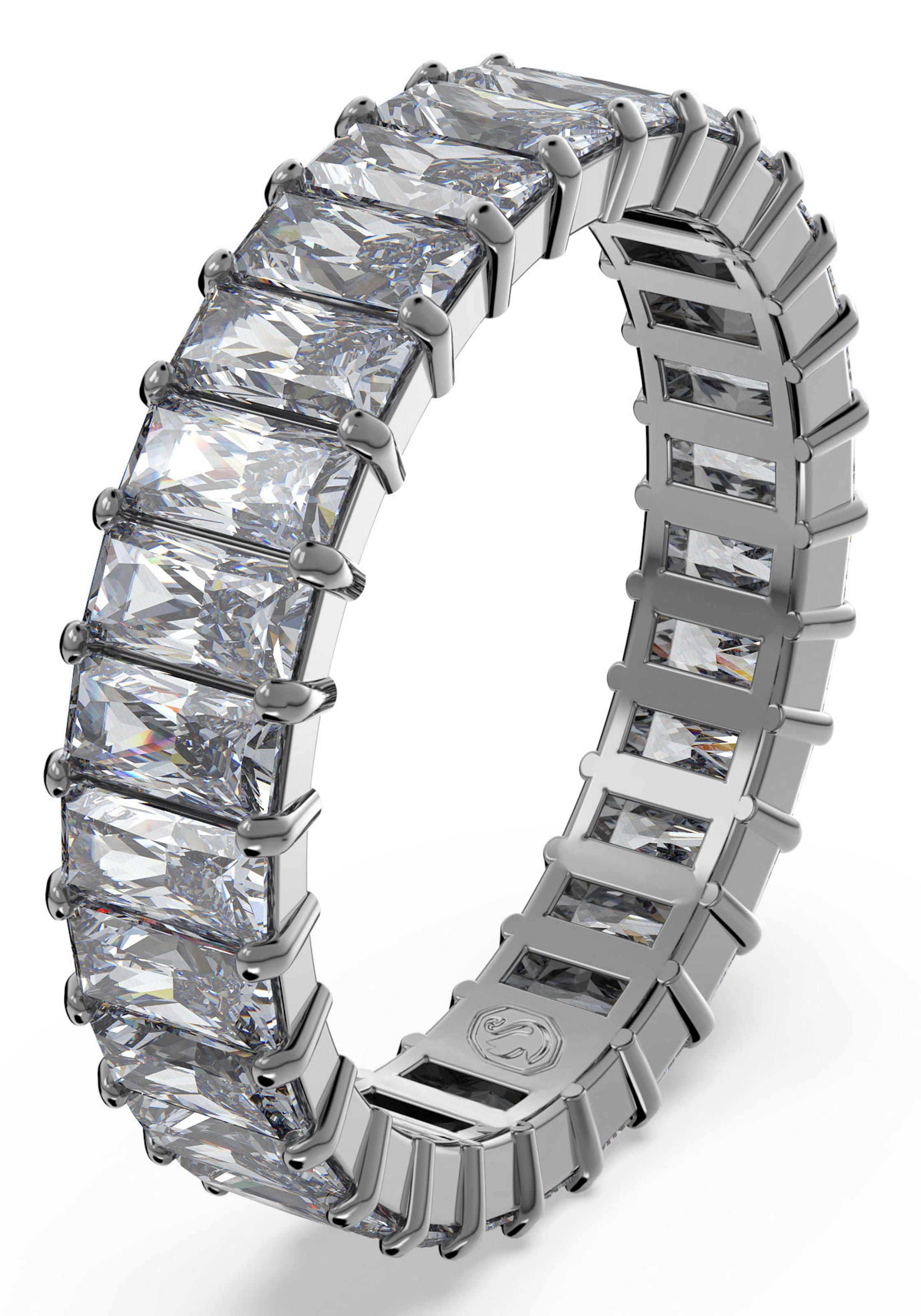 Swarovski Ring in Silber: Vorderseite