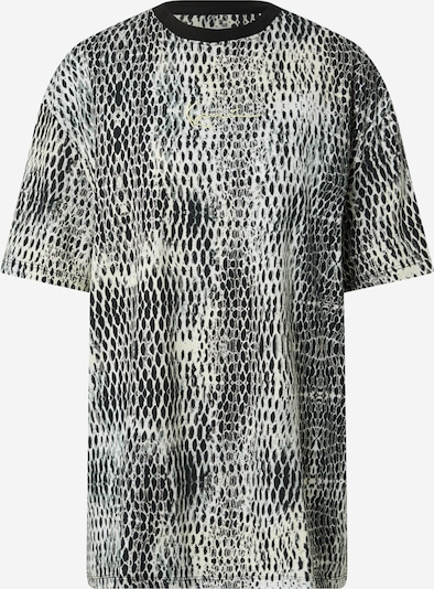 Maglia extra large Karl Kani di colore grigio chiaro / nero / bianco, Visualizzazione prodotti
