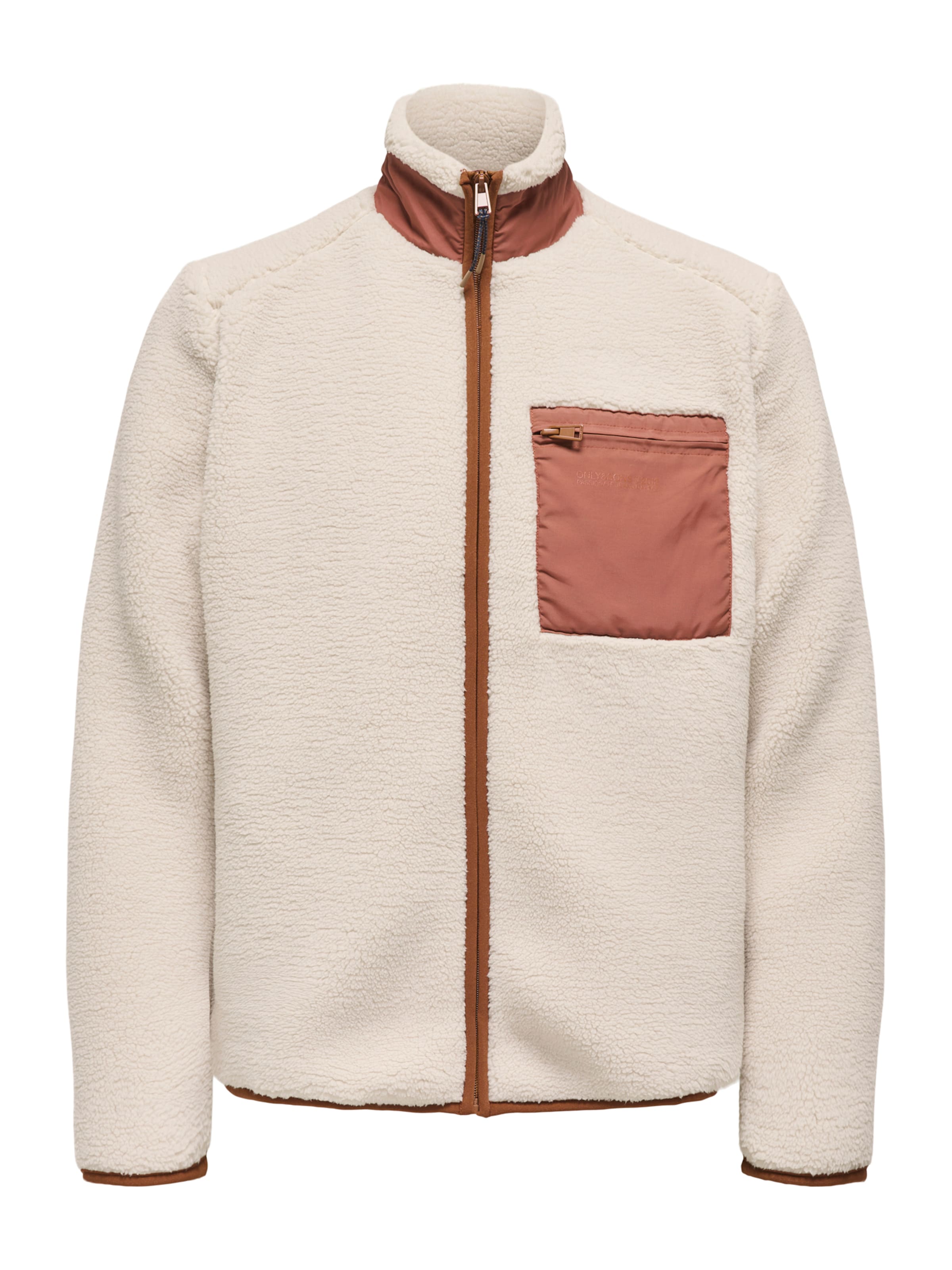 Only & Sons - Chaqueta polar 'ONSDALLAS' en gris: frente