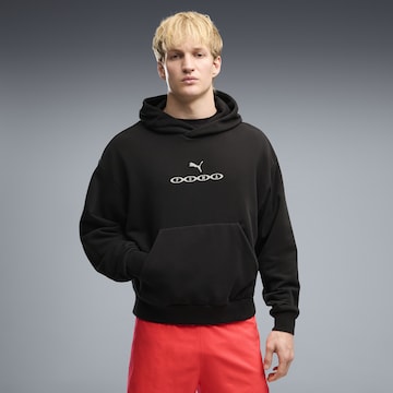 PUMA Sportsweatshirt in Zwart: voorkant