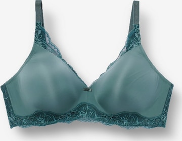 TRIUMPH Bralette Bra 'Amourette Charm T' in Green: front